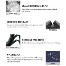 Gates LL-2GT RF bordásszíj 9mm