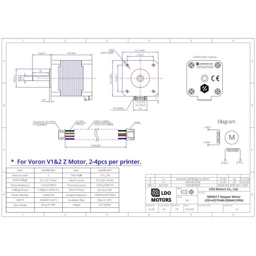 LDO 42STH48-2004AC 1.8°