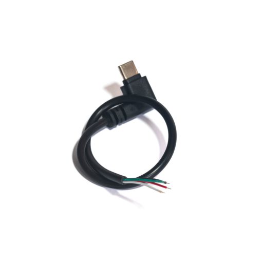 USB-C szerelt apa 90° kábel