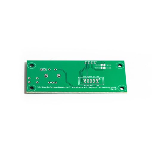 V0 Simple screen SMD szerelt pcb