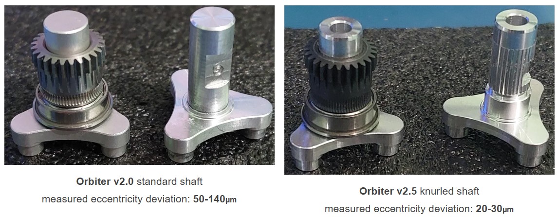 Orbiter v2.5 knurled shaft